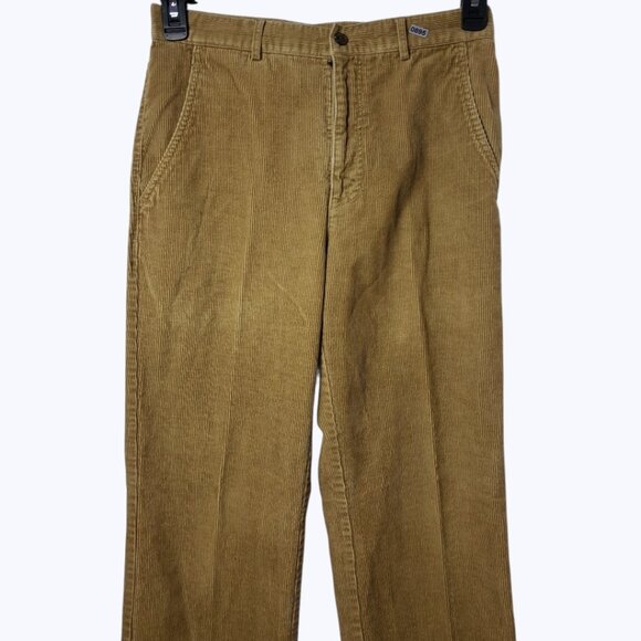 Michel Rene Vtg Mens Corduroy Pants Straight Fit Cotton Blend khaki Size 30 - Picture 8 of 16